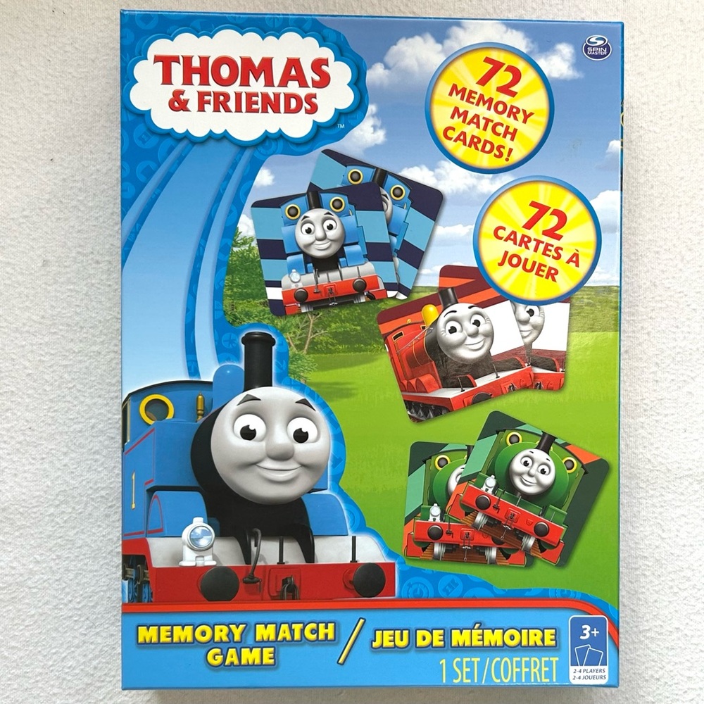 Thomas & Friends Memory Match Game 72 Cards and Tray.